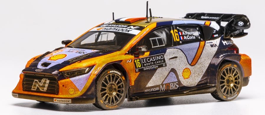 Voiture de rallye Hyundai i20 N Rally1 WRC 2025 miniature IXO 1/43 pour collectionneur