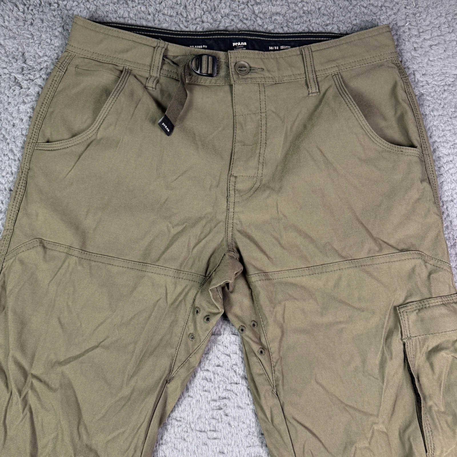 Prana Stretch Zion II Relaxed Fit Pants Mens 30x32 Green Outdoors Hiking Belted
Opens in a new windo