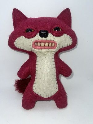 Fuggler Fox Suspicious Funny Ugly Monster Teeth 10'' Plush Stuffed Animal Rare