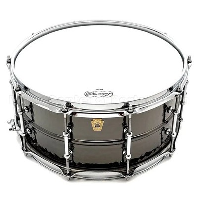 Ludwig Black Beauty Snare Drum 14x6.5 Hammered w/Tube Lugs B-Stock