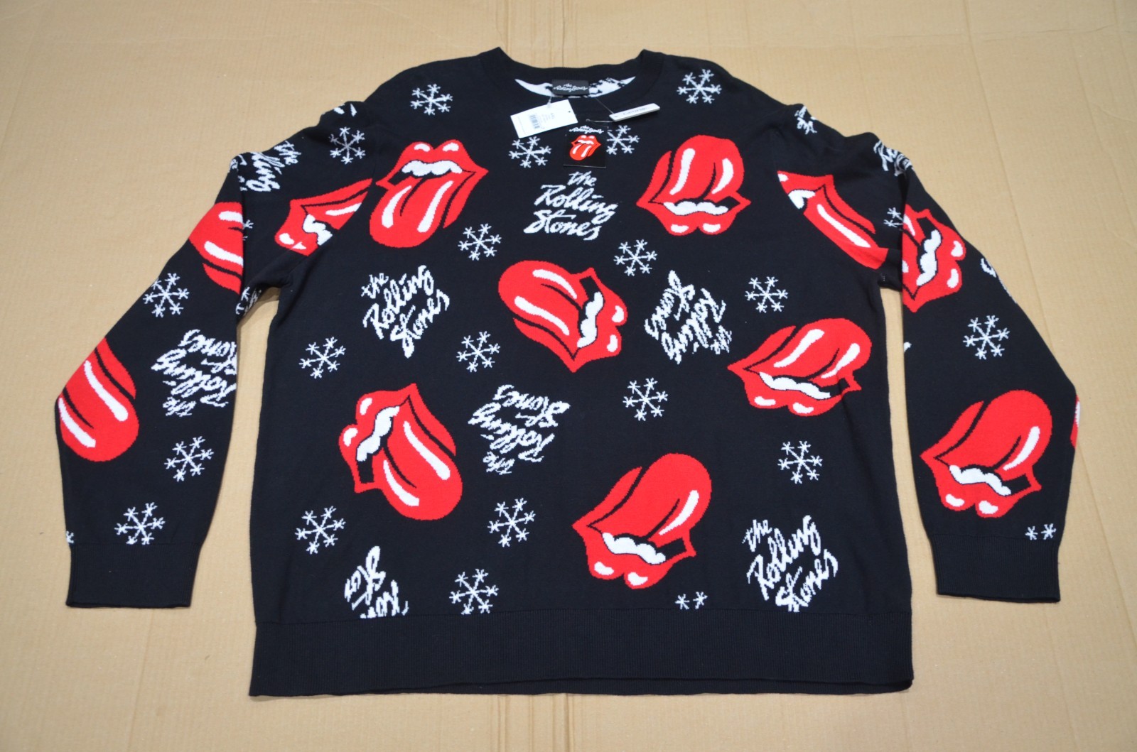 The Rolling Stones Christmas Jumper 4XL XXXXL Chest 54-56"" 137-142cm BNWT 2025