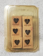 Stampin' Up set, Sweetheart Candy 1999, set of 4, Gently Used