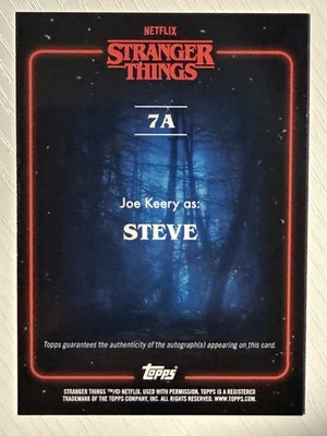 Steve Harrington 2025 Topps Stranger Things Auto Autograph Green