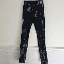 Dr Denim Skinny Slim Fit Stretch Black Acid Wash Denim Jeans Size XL