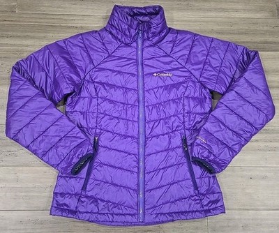 Columbia Turbo Down 860TD Jacket Size M Omni Heat Vibrant Purple