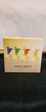 Nina Ricci L’Air du Temps Miniatures Set 4 x 2.5ml EDP Bottles w/ Box Vintage