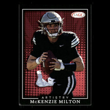 McKenzie Milton #75 2022 SAGE Artistry Black Florida State Seminoles Football