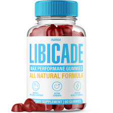 Libicade Gummies Men's Performance Gummy Enhancing Natural Drive Stamina 60 ct 