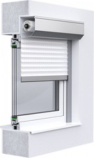 Vorbaurolladen Alu außen mit Insektenschutz Breite 810mm Höhe 1100mm