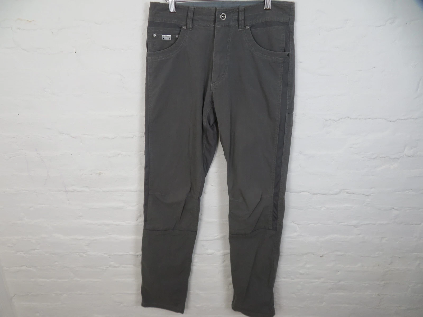 Kuhl Radikl Pants Mens 30x34 Gray Outdoor Hiking Stretch Nylon Blend Casual