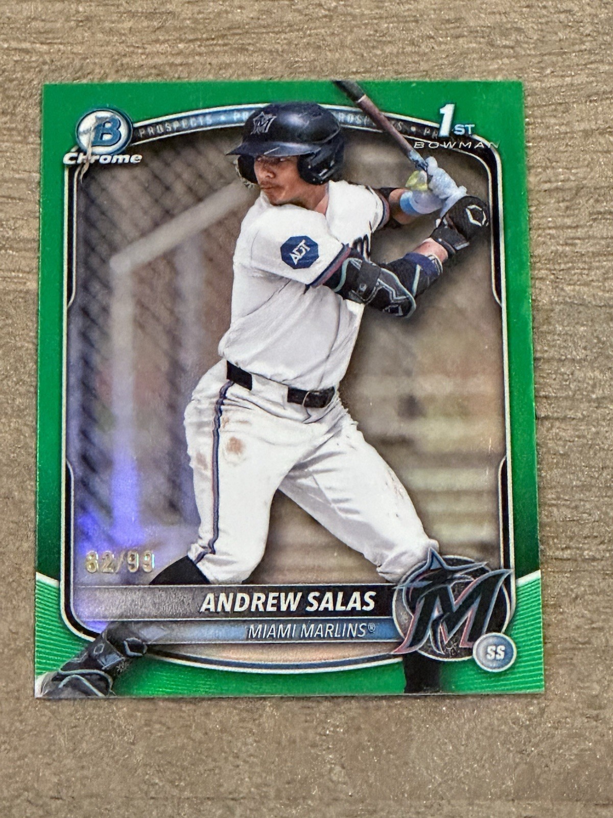 2025 Bowman Chrome 1st Andrew Salas Green Refractor /99
