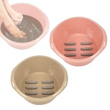 Foot Bath Tub Round Foot Bath Relaxation Multipurpose Foot Massage Tub Thickened