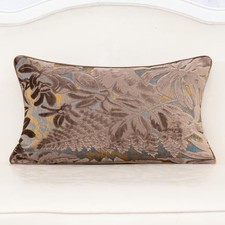 Throw Pillow Cover 12x20 Inch, Rectangle Cut 20" x 12" Pack of 1 Brown