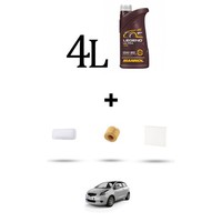 Hoffcar Wartungs-Kit 3 Filter + 4L ÖL FüR Toyota Yaris Iii (XP13) 1.5 82Kw