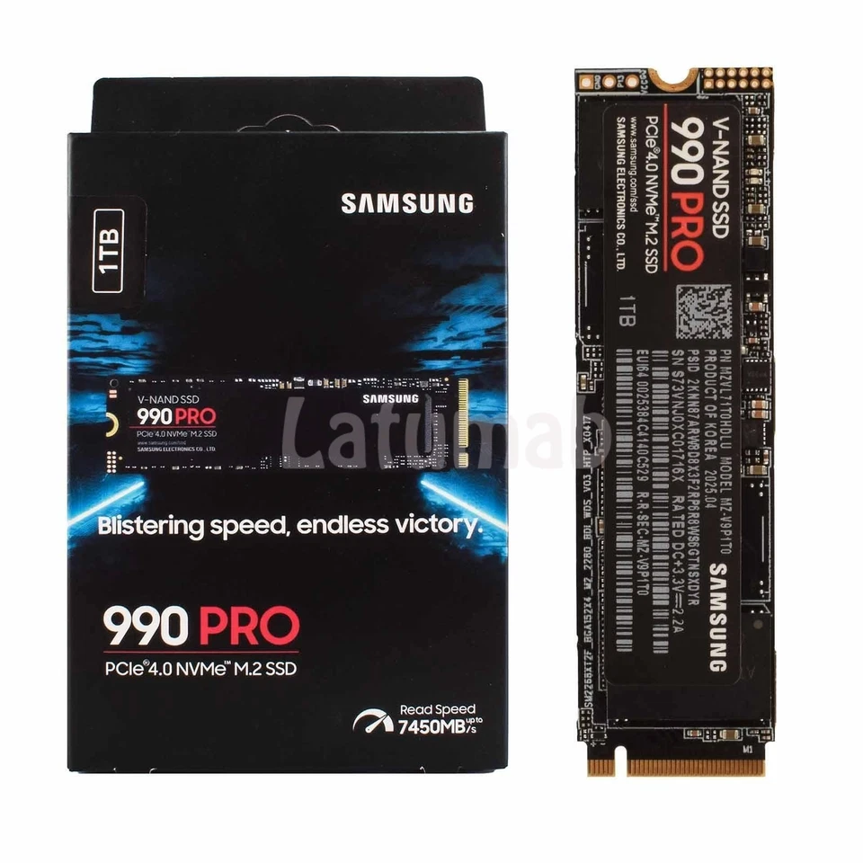 SSD 990 PRO 500GB 1TB 2TB SAMSUNG PCIe 4.0 NVMe M.2 Solid State Hard Drive Lot - Bild 2 von 4