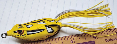 Spro Dean Rojas Bronzeye JR Walking Frog 60 Rainforest Yellow 1/2oz Hollow Body