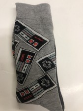 2-Pair, Nintendo CONTROLLERS Crew Socks, Sz: 10-13, Shoe Sz: 6.5-12, NWT