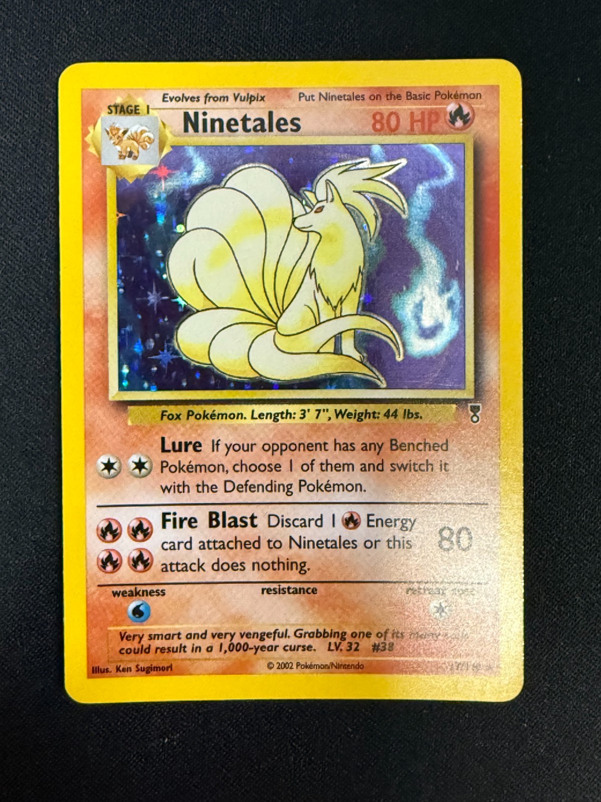 Ninetales - 17/110 - Holo Rare - Reverse Holo  Legendary Collection (LP) Pokemon