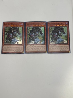 YUGIOH: 3x Danger! Bigfoot! Super Rare NM RA03-EN019