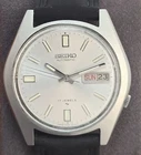 Seiko Automatic 17 Jewels Vintage Men's Wristwatch Day/Date Stainless Steel