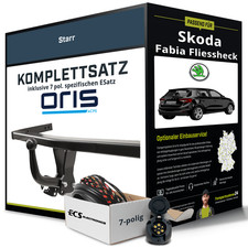 Für SKODA Fabia Fliessheck IV Typ PJ3 Anhängerkupplung starr +eSatz 7pol 21- ABE