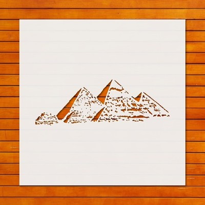 Reusable Giza Pyramids Stencil Template for Wall Art & DIY Crafts - StencilAir