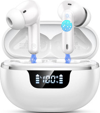 Wireless Earbuds, Bluetooth 5.4 Headphones with 4 ENC Noise Cancelling Microphon