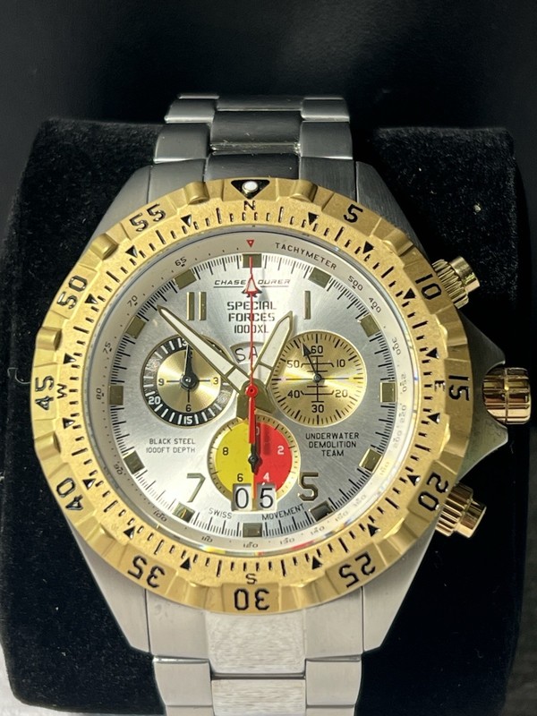Chase-Durer Special Forces 1000XL 46mm Swiss Quartz Chronograph CDW-0030 Box