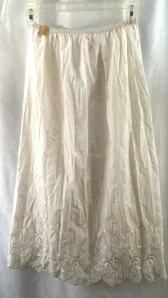 white christmas dresses Krysia Half-Slip White Cotton L