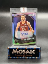 Jaylon Tyson 2024-25 Prizm Black Silver Autograph Rookie RC Cavaliers #127