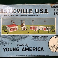 O Scale - Vintage Plasticville - Shopping Unit SU-4 Complete in Original Box