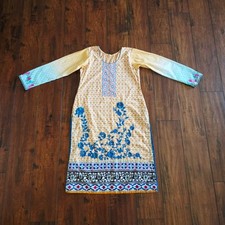 Printed Embroidered Top Kameez Dupatta Long Scarf 100 Cotton Causal Wear Dress