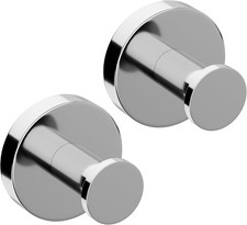 Towel Hooks for Bathrooms, 2 Packs Wall Mount Towel Holder, StainlessSteel Heavy