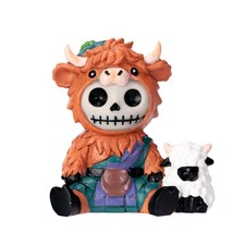 PT Furry Bones MCBO the Highland Cow Skull Re...
