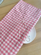 4.5 yds 20 width pink plaid soft cotton fabric DIY bedding 260406 A04