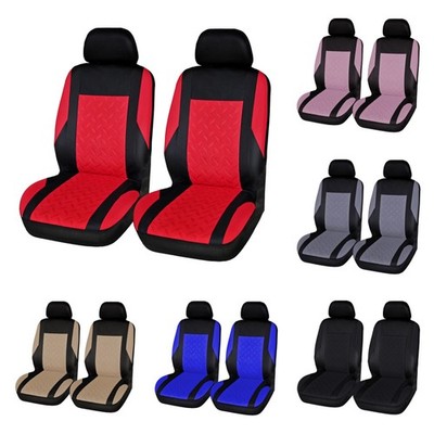 4 PCS Embroidery Car Seat Covers Universal Fit Most Cars Truck SUV Van Protector