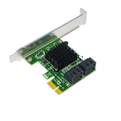 PCIe PCI Express to 6G SATA3.0 4-Port SATA III Expansion Controller Card Adapter - Bild 9 von 10