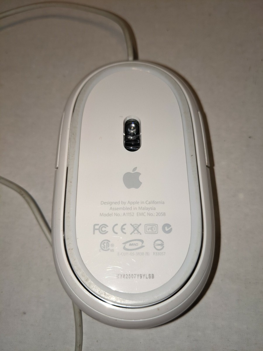 Genuine OEM Apple Mighty Mouse Wired USB White Model A1152
