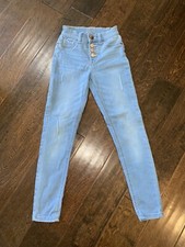 Girls Justice 10 slim skinny distressed High Waisted Cute