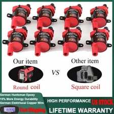 8 Pack Ignition Coils HIGH OUTPUT For Chevrolet GMC Sierra Express LS 5.3L D585