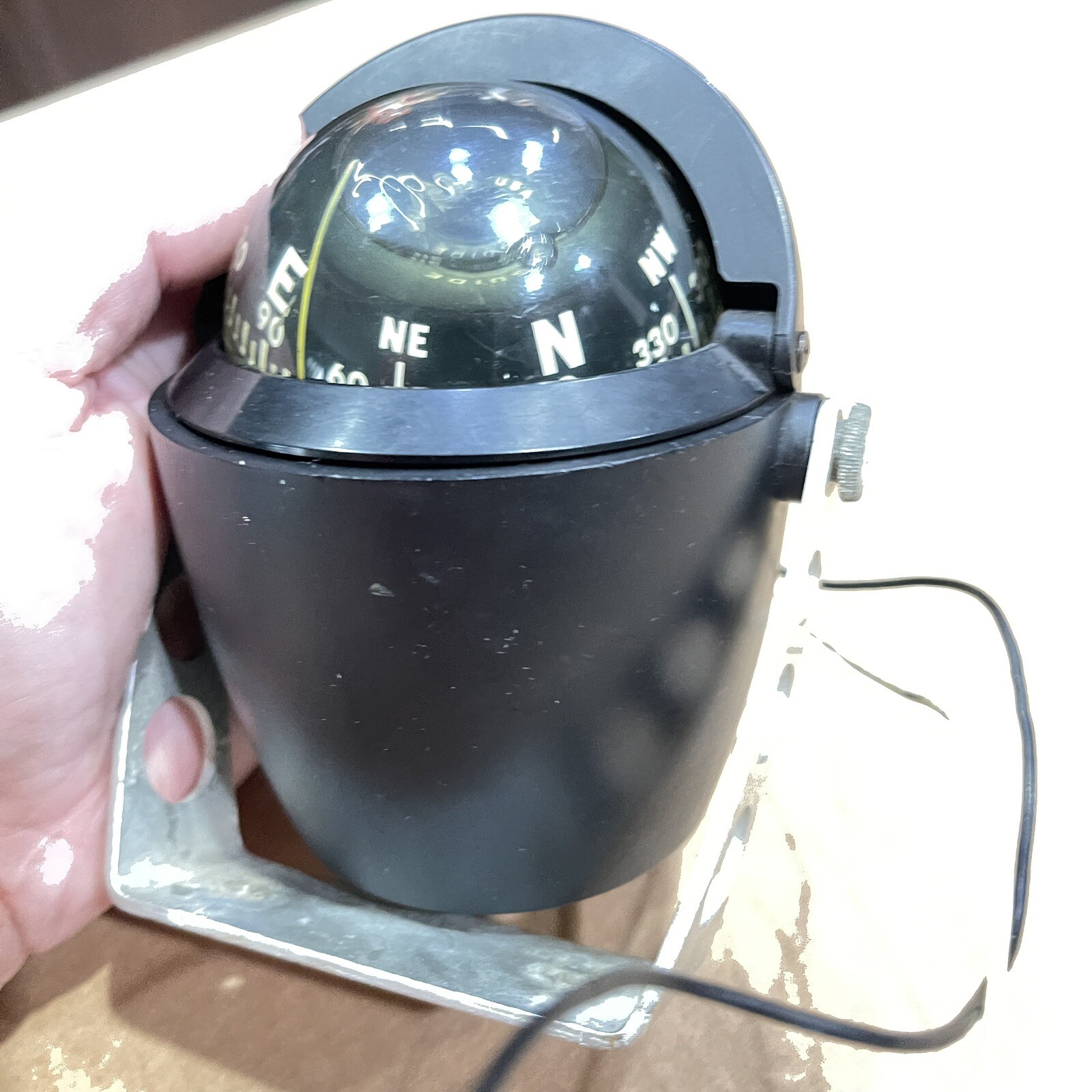 Collectible Cool Vintage Air Guide Lighted Marine Compass Airguide