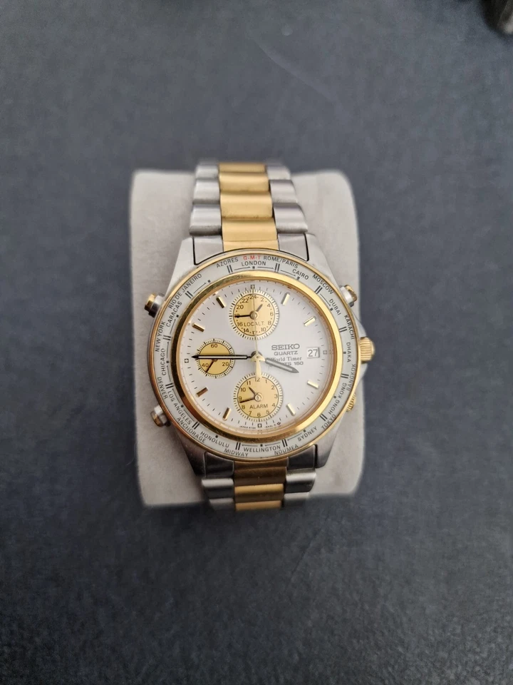 Seiko World Timer 5t52-6a50 Armbanduhr