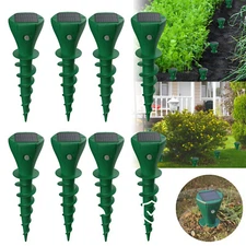 8PCS Screw Solar Animal Repellers  for Mole Gopher Groundhog Snake