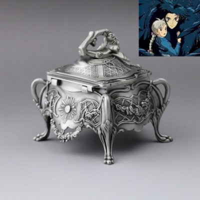 SANKYO VINTAGE DESIGN WIND UP MUSIC BOX : HOWLS MOVING CASTLE