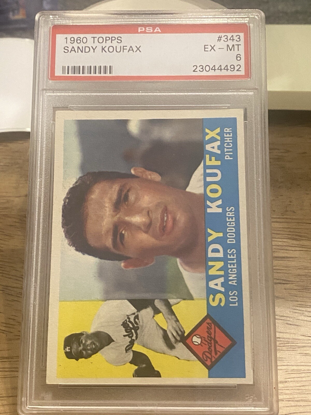 1960 Topps Sandy Koufax PSA 6 #344 LA Dodgers