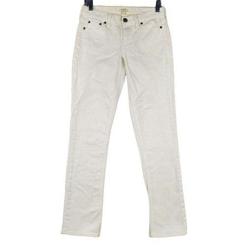 J. CREW White Denim Style 66213 Stretch 