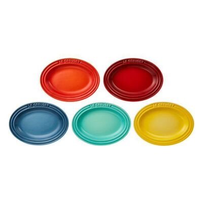 LE CREUSET Mini Oval Plate 5枚セット Le Creuset Official Mini Oval Plate (Pack of 5) Tableware Heat