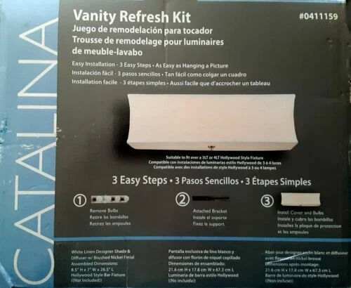 Accesorios de Iluminación de Pared Blanca Catalina