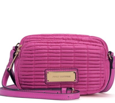 NWT Juicy Couture Nylon Crossbody Bag - Weekend Party/ Travel, Duchess Pink