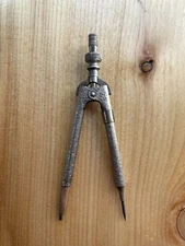 Antique Eagle Pencil Co. Embossed Arms Drawing Drafting Compass